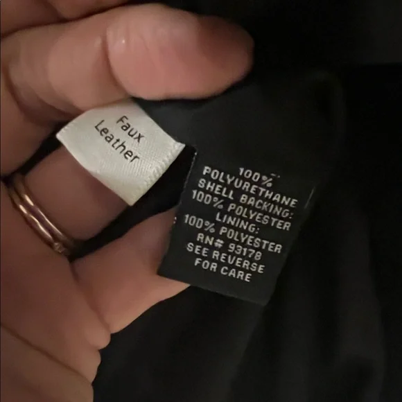 NWT faux Leather Jacket - Picture 4 of 4